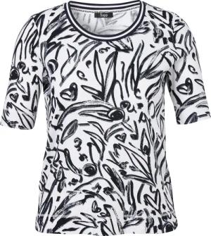 Softes Baumwoll-Stretch Print-Shirt Halbarm