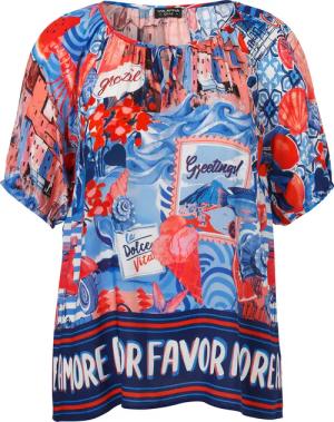 Halbarm Viskose-Bluse "More Amore"