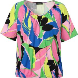 Sommerliches Print-Shirt mit Gummizug-Saum