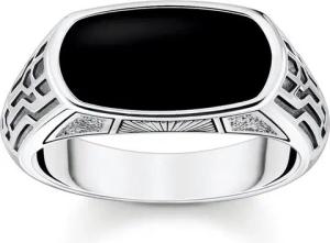 THOMAS SABO Fingerring Thomas Sabo Damenring, Onyx