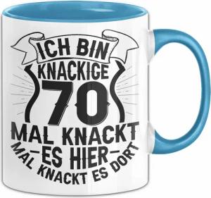 Trendation Tasse 70er Geburtstag Geschenk Männer
