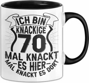 Trendation Tasse 70er Geburtstag Geschenk Männer