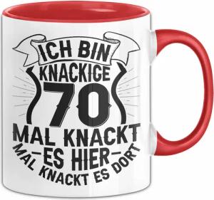 Trendation Tasse 70er Geburtstag Geschenk Männer