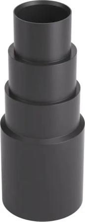 BAUHELD Staubsaugerrohr-Adapter Schwarz PVC-Gummi, Zubehör für