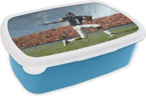MuchoWow Lunchbox American-Football-Spieler im Stadion, Kunststoff,
