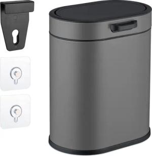 relaxdays Kosmetikeimer Hängender Mülleimer 5 Liter,