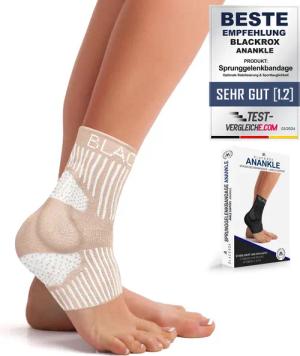 BLACKROX Sprunggelenkbandage [Vergleichssieger 2024] Gr. S-L,