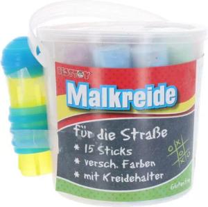 Besttoy Malkreide Straßenmalkreide - 15 Sticks