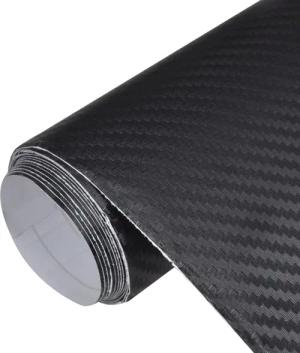 Aufkleber Autofolien 2 Stk. 3D Schwarz