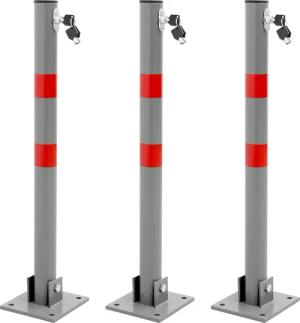 ECD Germany Absperrpfosten Parkplatzsperre Klappbare mit