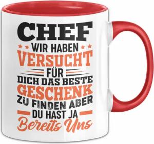 Trendation Tasse Chef Geschenk Tasse Wir