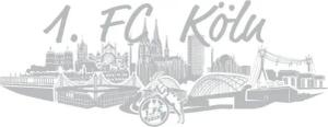 1. FC Köln Aufkleber Aufkleber Skyline