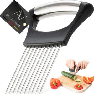 AVANA Gemüseschneider Zwiebelschneider Halter aus Edelstahl