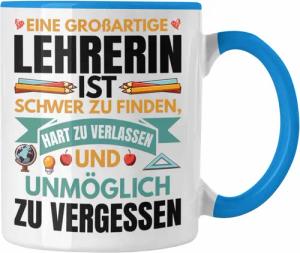 Trendation Tasse Trendation - Lehrerin Abschiedsgeschenk