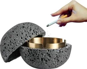 BlingBin Aschenbecher aus Stein, Mode-Mülleimer mit