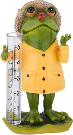 relaxdays Frosch Regenmesser