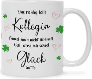 GRAVURZEILE Tasse mit Spruch Tolle Kollegin,