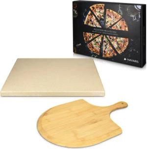 Navaris Backstein Pizzastein Cordierit - 38x30cm