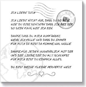 Artland Holzbild Ich liebe Dich, Sprüche