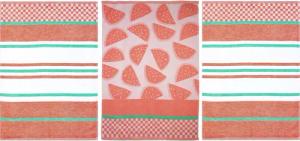 stuco Geschirrtuch Summer Fruits Melone, (Set,
