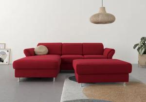 sit&more Ecksofa Apulia L-Form, wahlweise Bettfunktion,