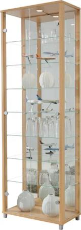 fif möbel Vitrine OPTIMA Standvitrine/Glasvitrine 2x