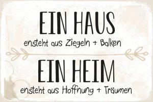 queence Metallbild Heim, Motivationsbilder, Schriftzug, Sprüche,