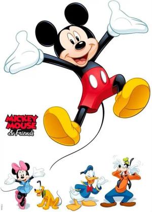 Komar Wandtattoo Mickey and Friends -