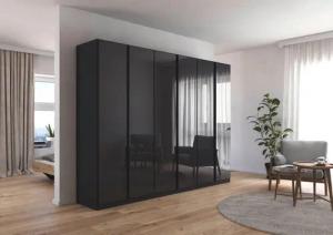 rauch Drehtürenschrank Monostar mit Glasfront sowie