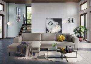 DOMO collection Ecksofa Modica, zeitlos und