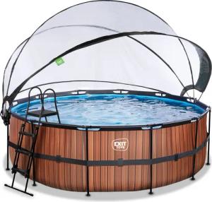 EXIT Framepool inkl. multifunktionaler Poolabdeckung (Set,