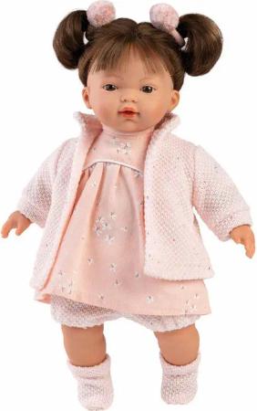 Llorens Stehpuppe Vera, brünett rosa, 33cm,