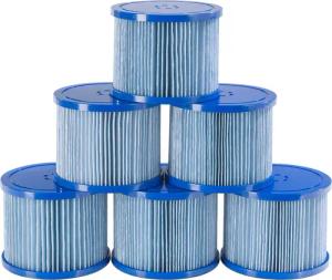 Arebos Pool-Filterkartusche Poolfilter, 6X Filterkartuschen Spa