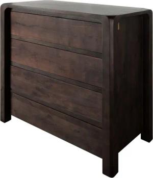 Massivmoebel24 Kommode (Kommode Akazie 96x50x90 tabak