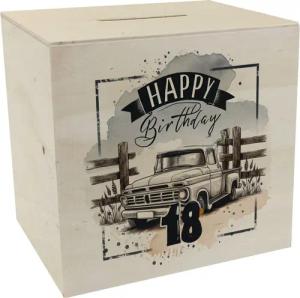 speecheese Spardose Happy Birthday 18 Auto