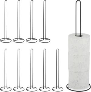 relaxdays Toiletten-Ersatzrollenhalter 10 x Ersatzrollenhalter für