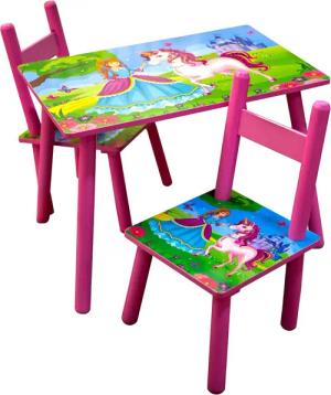 HTI-Line Kindersitzgruppe Kindertischgruppe Einhorn, (Set, 3-tlg.,