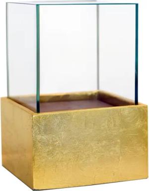 VIVANNO Windlicht Fiberglas CANDELITA - Gold
