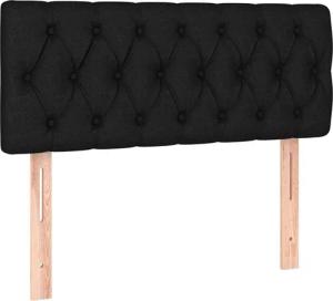 vidaXL Kopfteil LED Kopfteil Schwarz 90x7x78/88