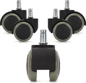 kwmobile Stuhlrolle 5x Hartbodenroller 10/50mm -