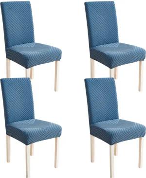 BYSURE Stuhlhusse, Modern Linienkunst Stretch Jacquard