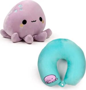 Puckator Nackenrollen Oktopus 2-in-1 Reisekissen und