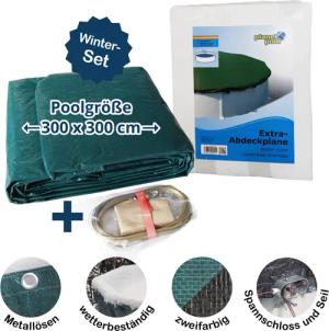 SUMMER FUN Pool-Abdeckplane Abdeckplane für 300cm