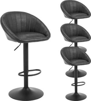 Woltu Barhocker (4 St), küchenhocker höhenverstellbar,