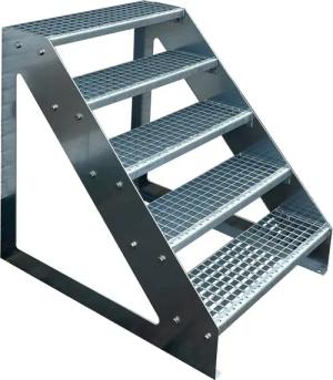 Kaminbau Mierzwa Außentreppe Premium Treppe Verzinkt