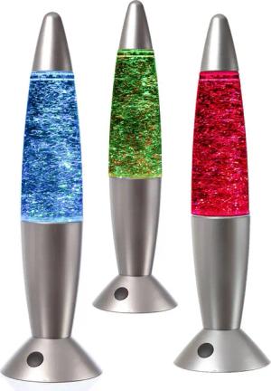 SATISFIRE Lavalampe Lavalampe ROCKET Tornado Glitzerlampe