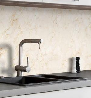 MyMaxxi Dekorationsfolie Küchenrückwand selbstklebend Marmor beige