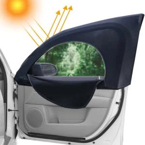 Coonoor Autosonnenschutz 2-teilige Autofensterjalousien UV-Schutz mit