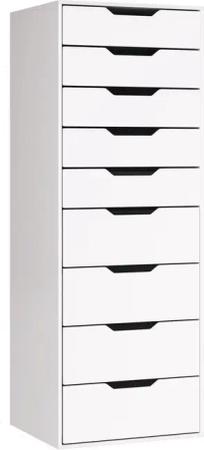 Homfa Kommode Schubladenschrank, Hochkommode, mit 9