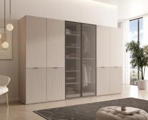 MOEBLO Drehtürenschrank Minewra 300 (6-türiger Kleiderschrank